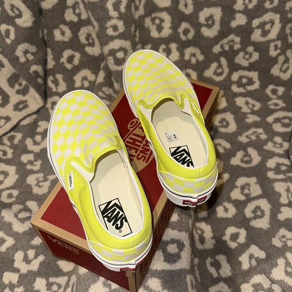 Vans Slip-On Checkerboard Skate Shoe Evening Primrose 😍 New 🆕 & Never Worn 😍 - Picture 5 of 17